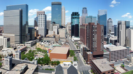 Minneapolis skyline of buildings